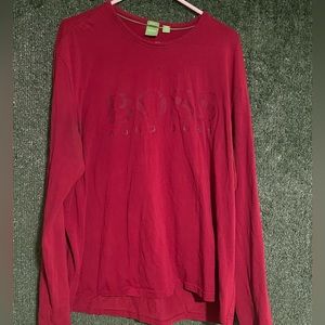 Hugo Boss size XXXL long sleeve SALBO burgundy used